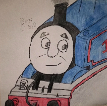 sketch of Thomas the Tank Engine