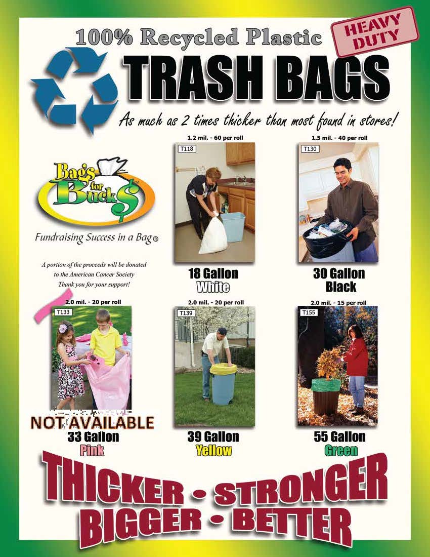 Project Grad Trash Bag Sale Flyer